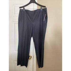 Dana Buchman Navy Blue Straight Leg Dress Pants Slacks woman’s plus size 18W